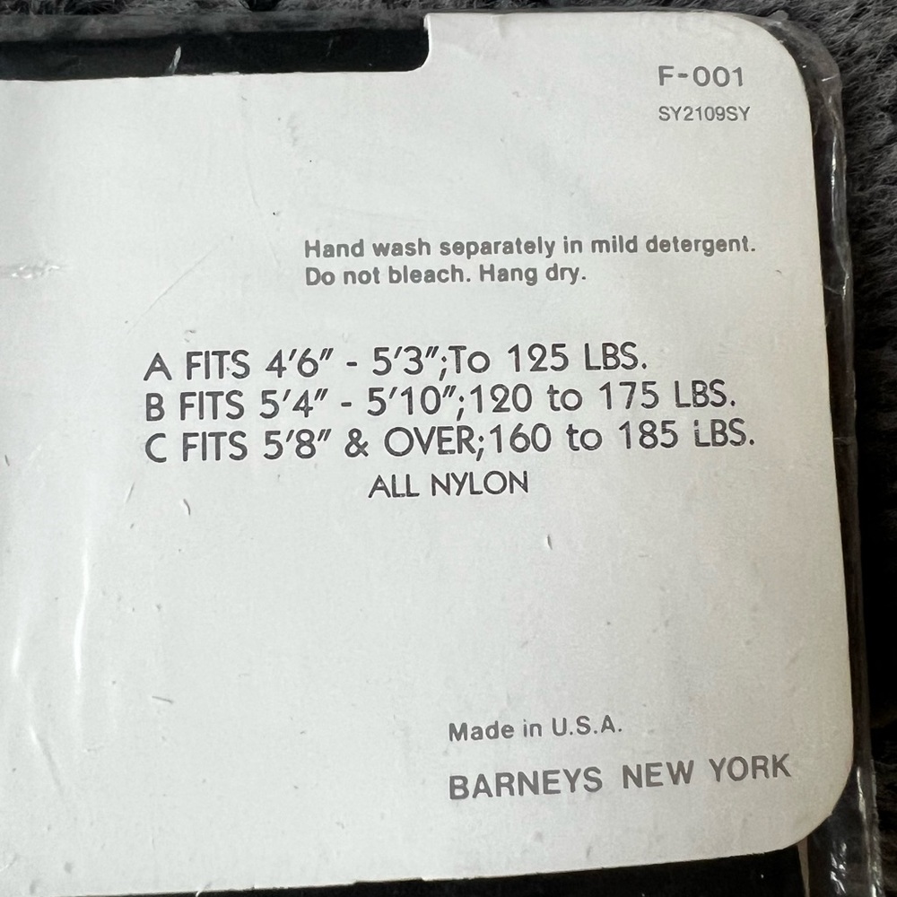 NWT Vintage Barney’s New York Sandal Foot PantyHose - Picture 2 of 4
